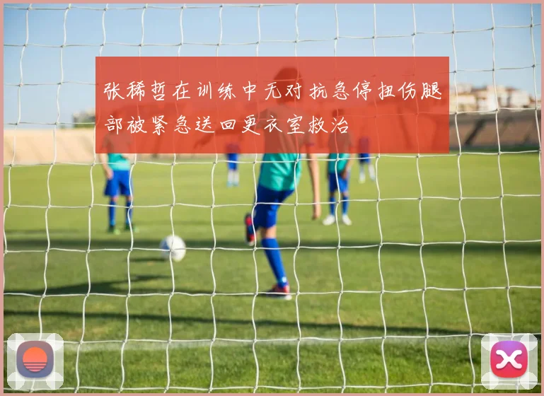 张稀哲在训练中无对抗急停扭伤腿部被紧急送回更衣室救治